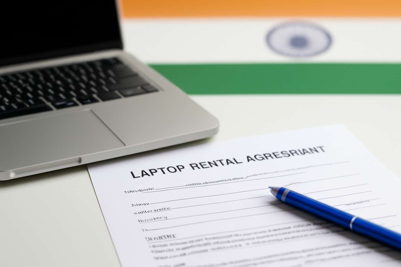 laptop rental agreement format india