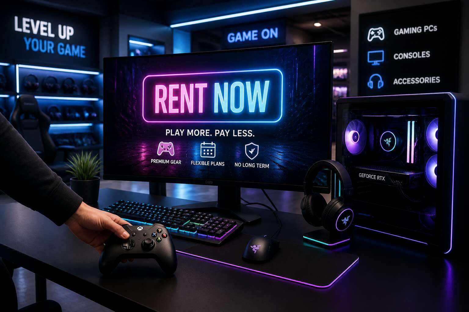 computer rental game