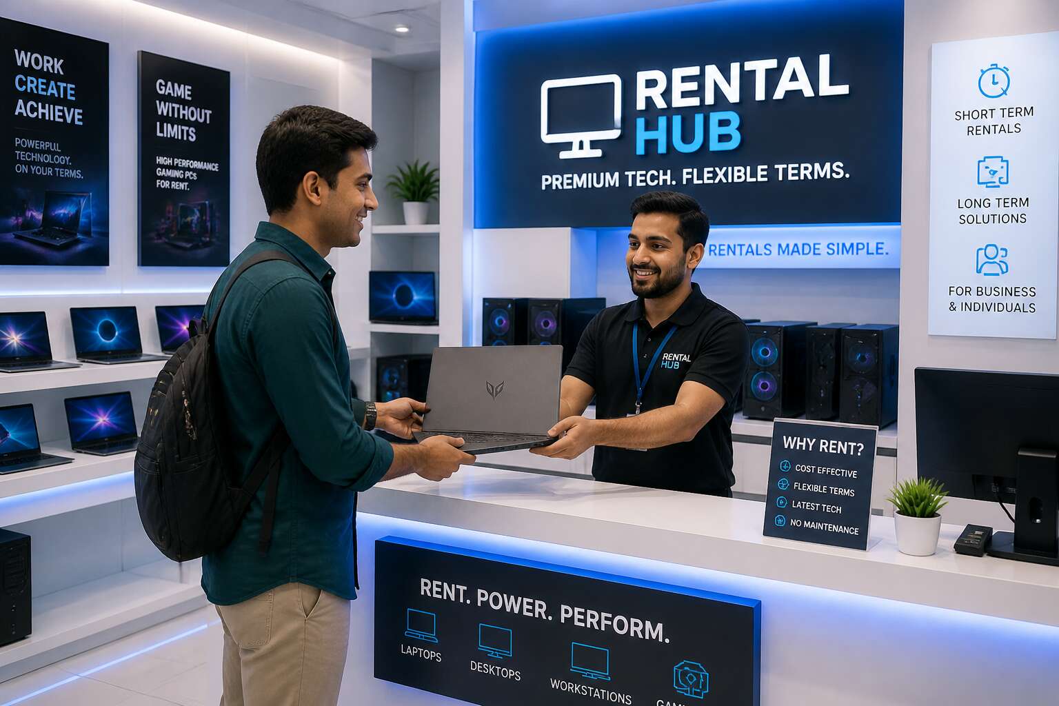 pc rental shop